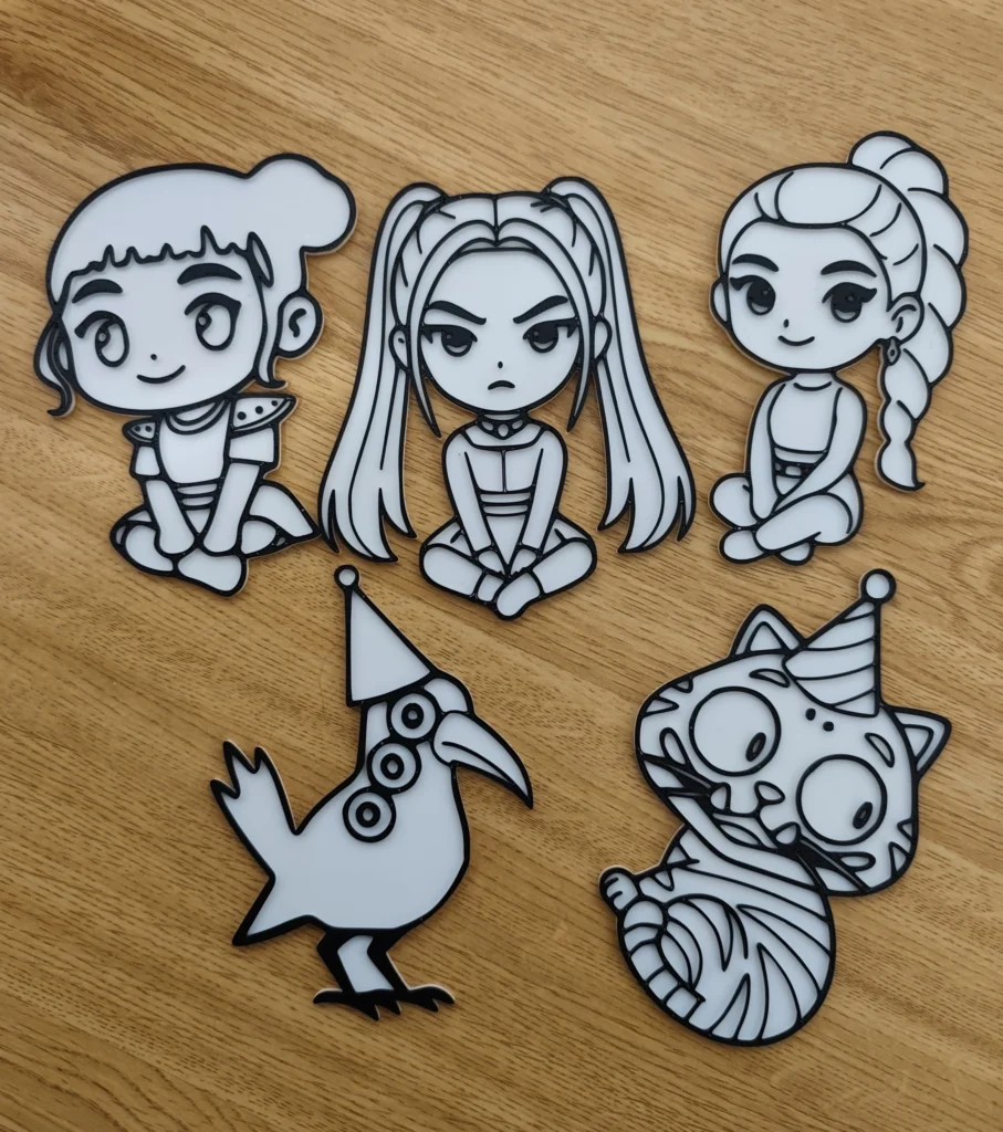 Moldes para pintar - Idol Demon Hunter Style
