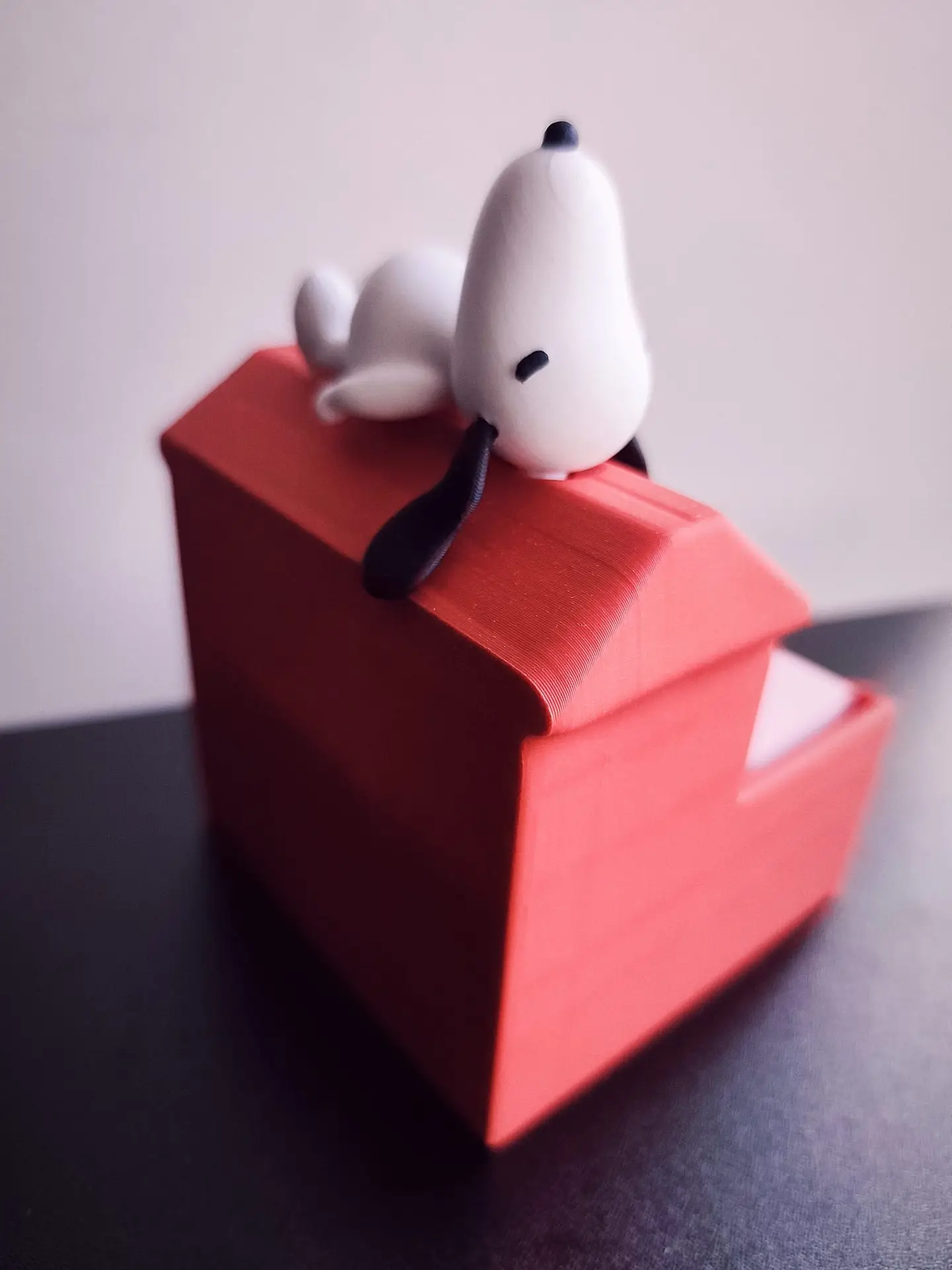 Cajita Post-it inspirada en Snoopy con plantillas - Imagen 3