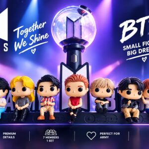 Expositor BTS 3D | Soporte para Funkos, Light Stick y Lapicero