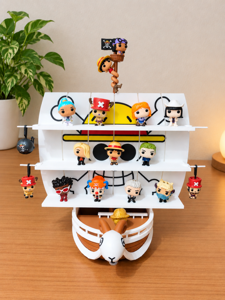Expositor Going Merry para la coleccion de One Piece de Kinder Joy