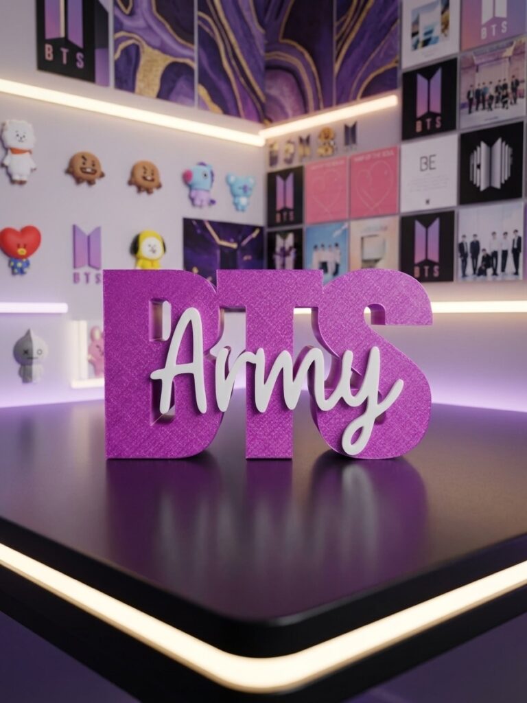 Cartel Decorativo BTS Army – Letras 3D Fan Made